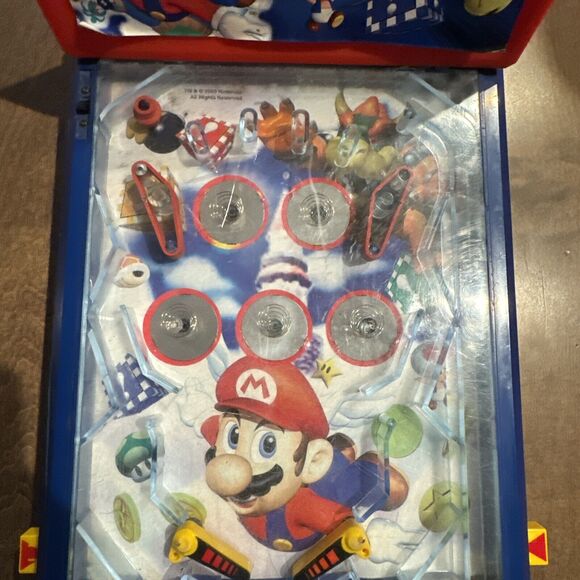 Super Mario 64 Table Top Pinball 16x10 Untested no battery cover - Picture 2 of 12